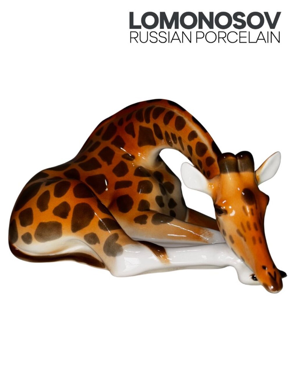 Lomonosov Imperial Russian Porcelain Giraffe Figurine
